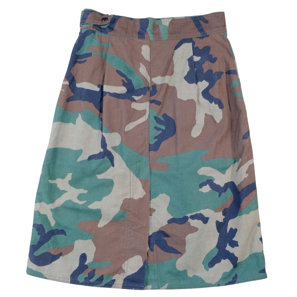 Vintage 1980s Camo A-Line Skirt