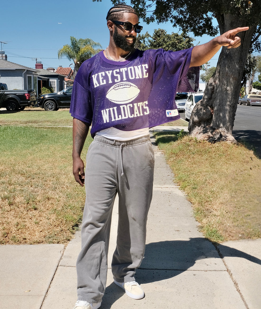 Vintage Purple Mesh Box Jersey