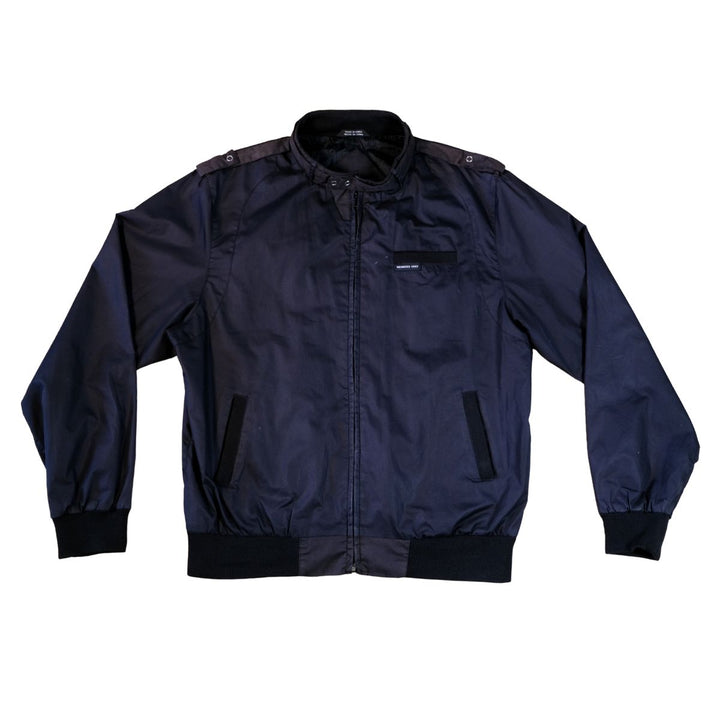 Vintage 1980s Members Only Black Bomber Jacket