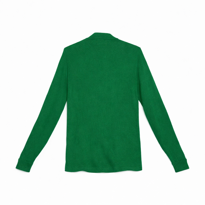 VINTAGE Green Band Patch Cardigan