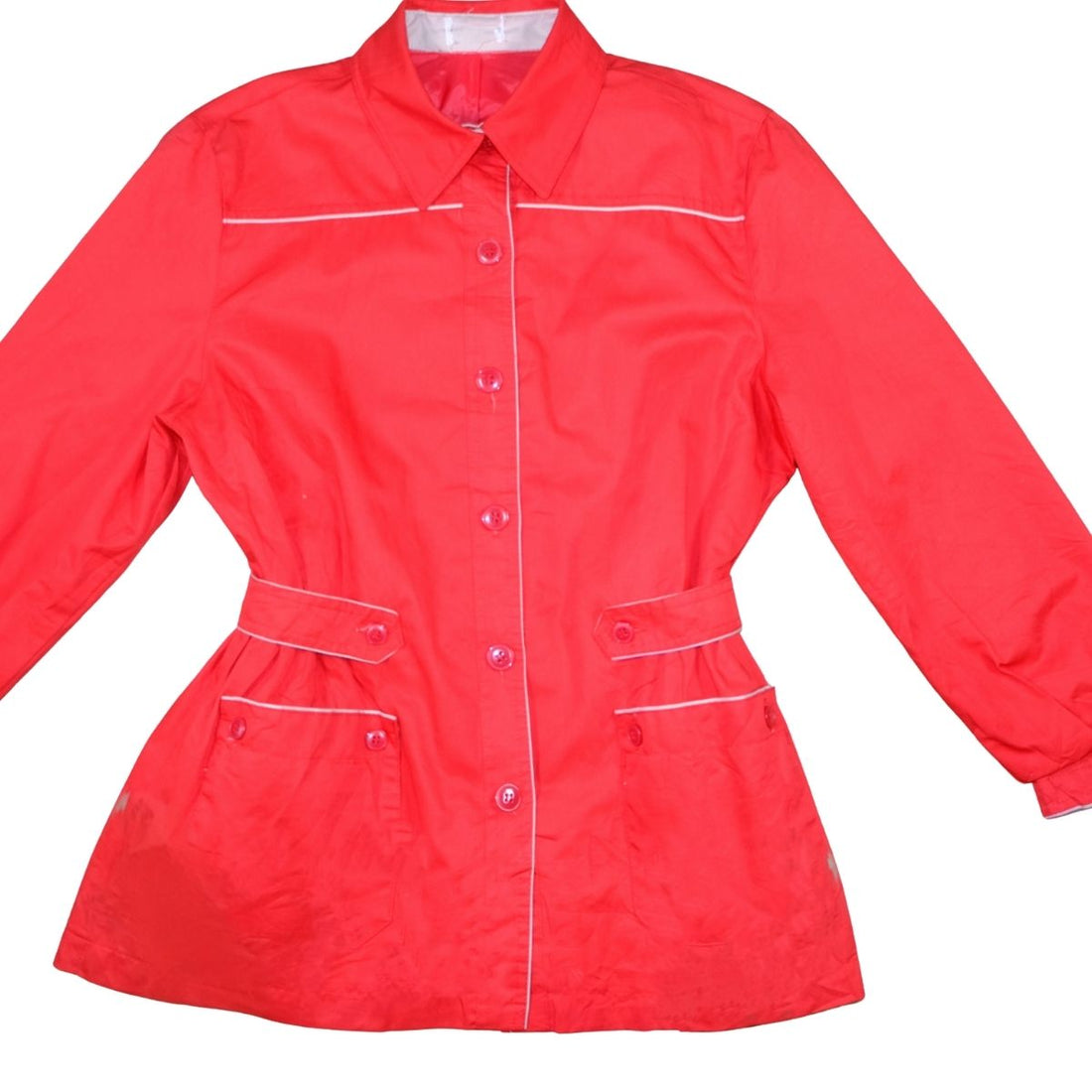 Vintage Hampton Court 1960s  Tomato Red Jacket
