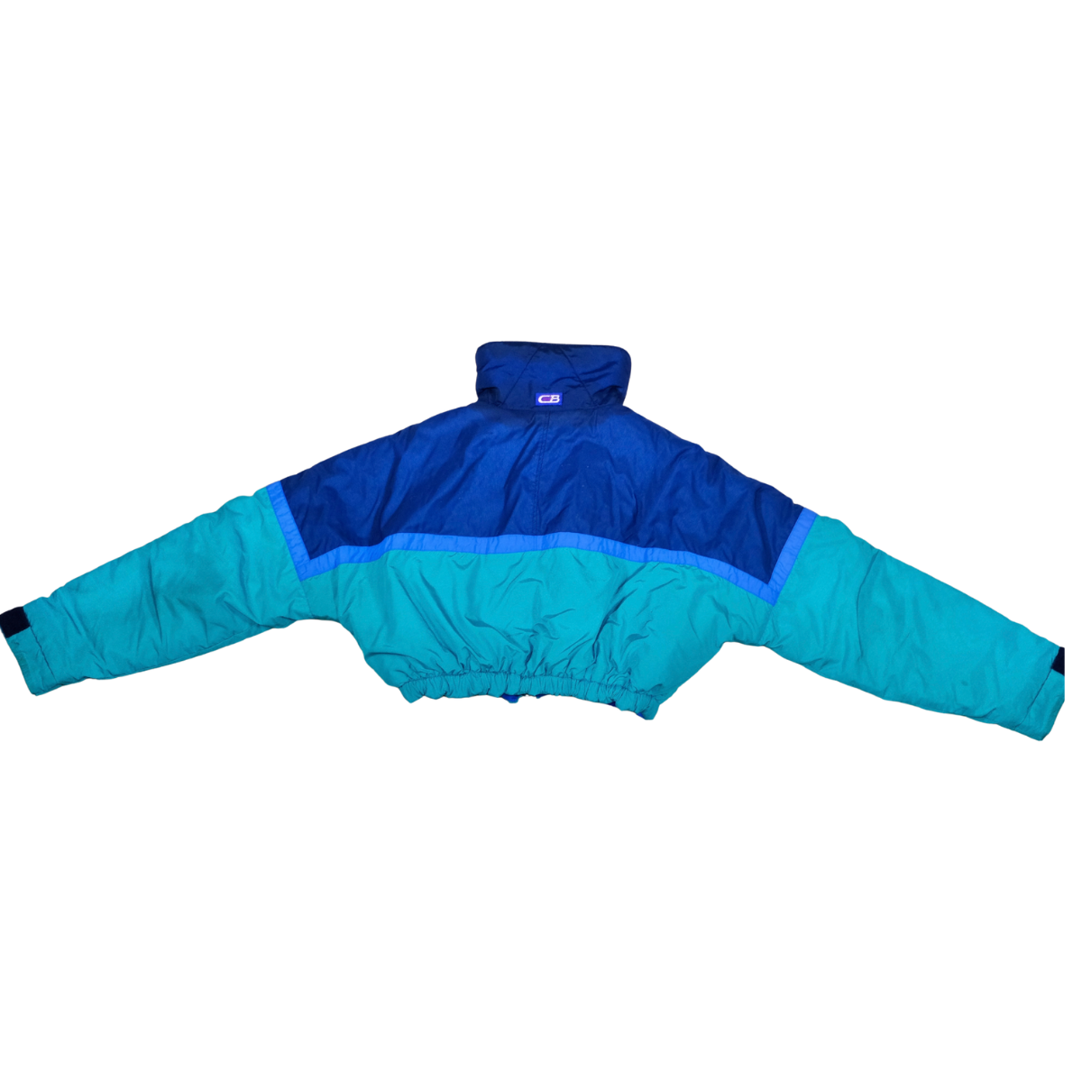VP Upcycle 1980s Teal & Royal Puffer