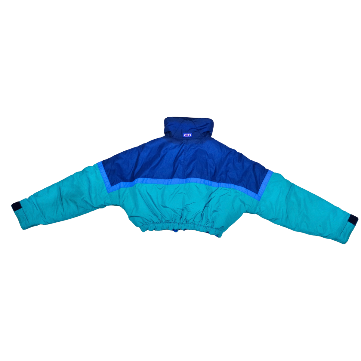 VP Upcycle 1980s Teal & Royal Puffer
