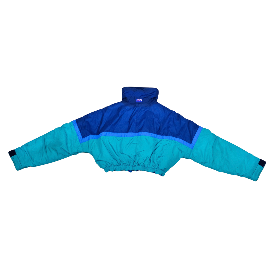 VP Upcycle 1980s Teal & Royal Puffer