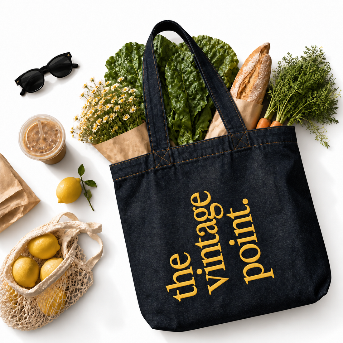 The Vintage Point Big Ass Tote