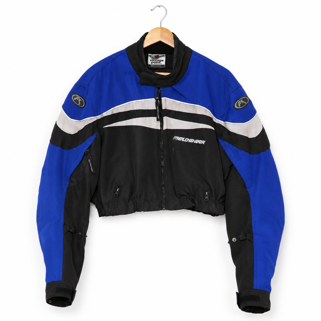 One-of-One Reworked Vintage Fieldsheer Cropped Moto Jacket | Large