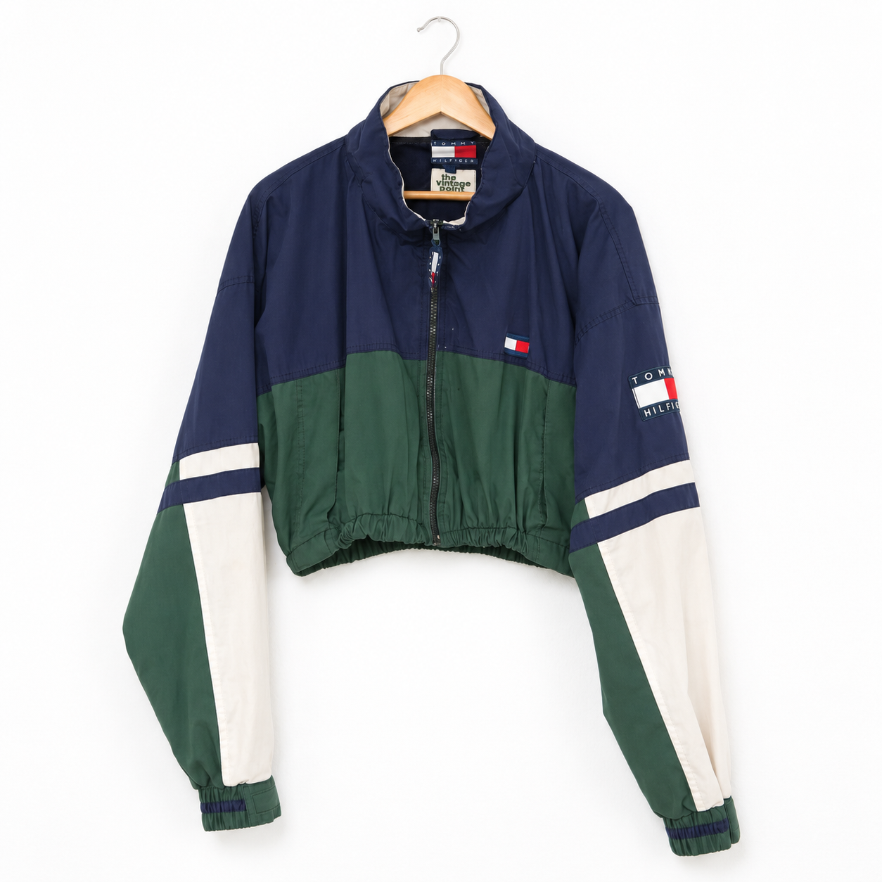 One-of-One Reworked Vintage Tommy Hilfiger Colorblock Cropped Jacket | L/XL