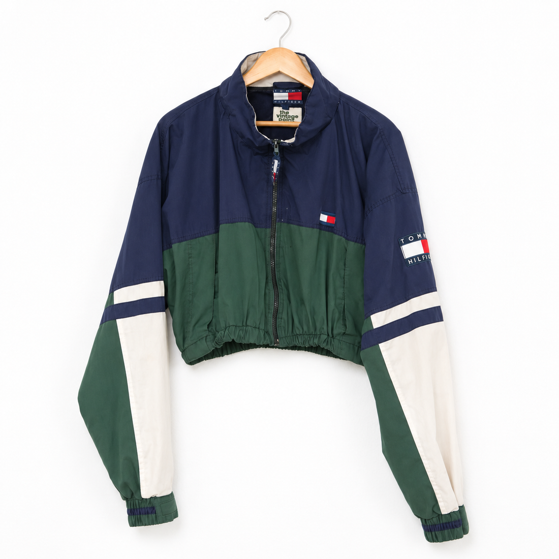 One-of-One Reworked Vintage Tommy Hilfiger Colorblock Cropped Jacket | L/XL