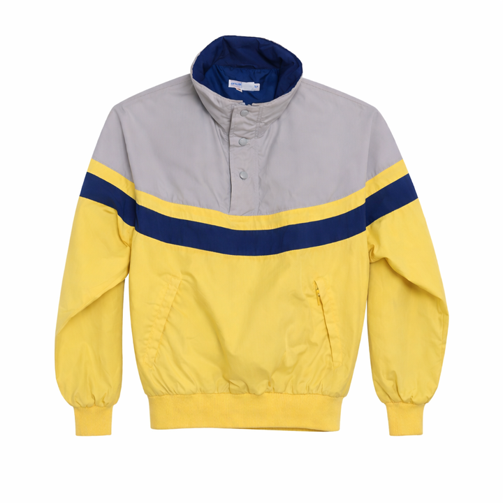 Vintage Colorblock Pullover Windbreaker Jacket
