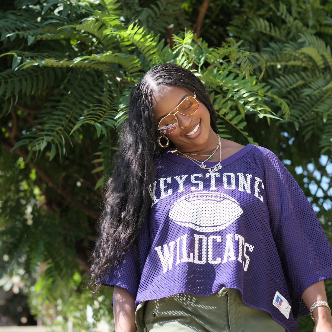 Vintage Purple Mesh Box Jersey