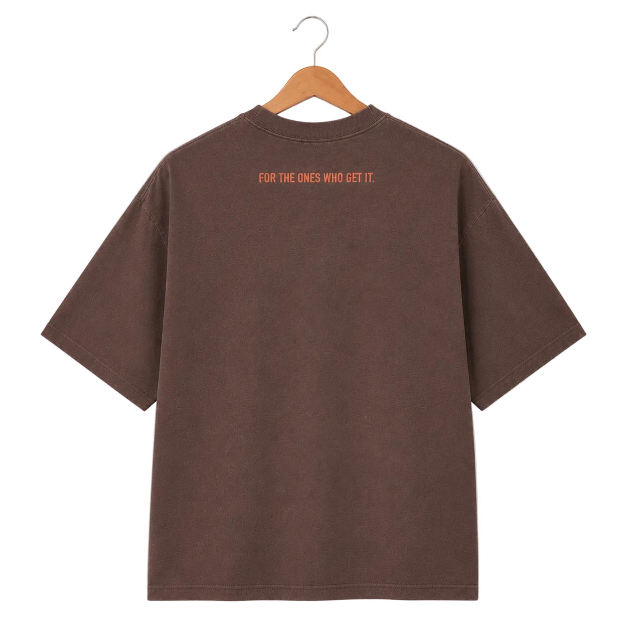 The Vintage Point Washed Maroon Embroidered Tee