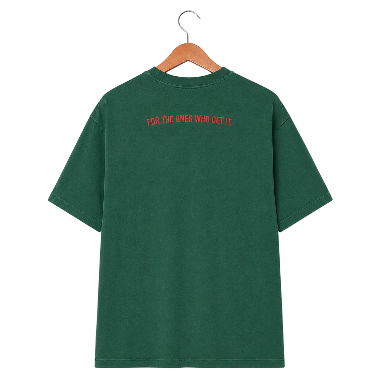 The Vintage Point Forest Green Embroidered  Tee