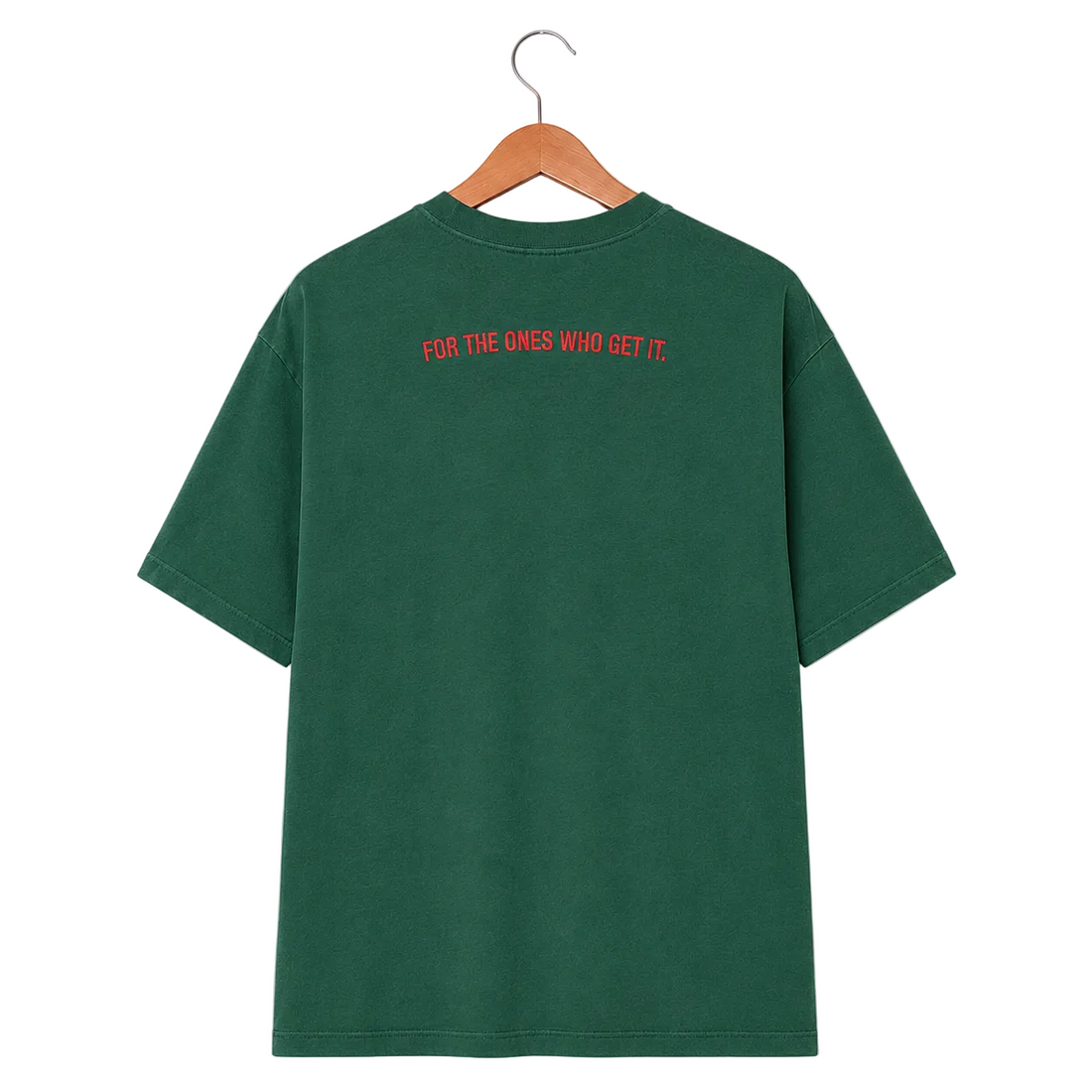 The Vintage Point Forest Green Embroidered  Tee