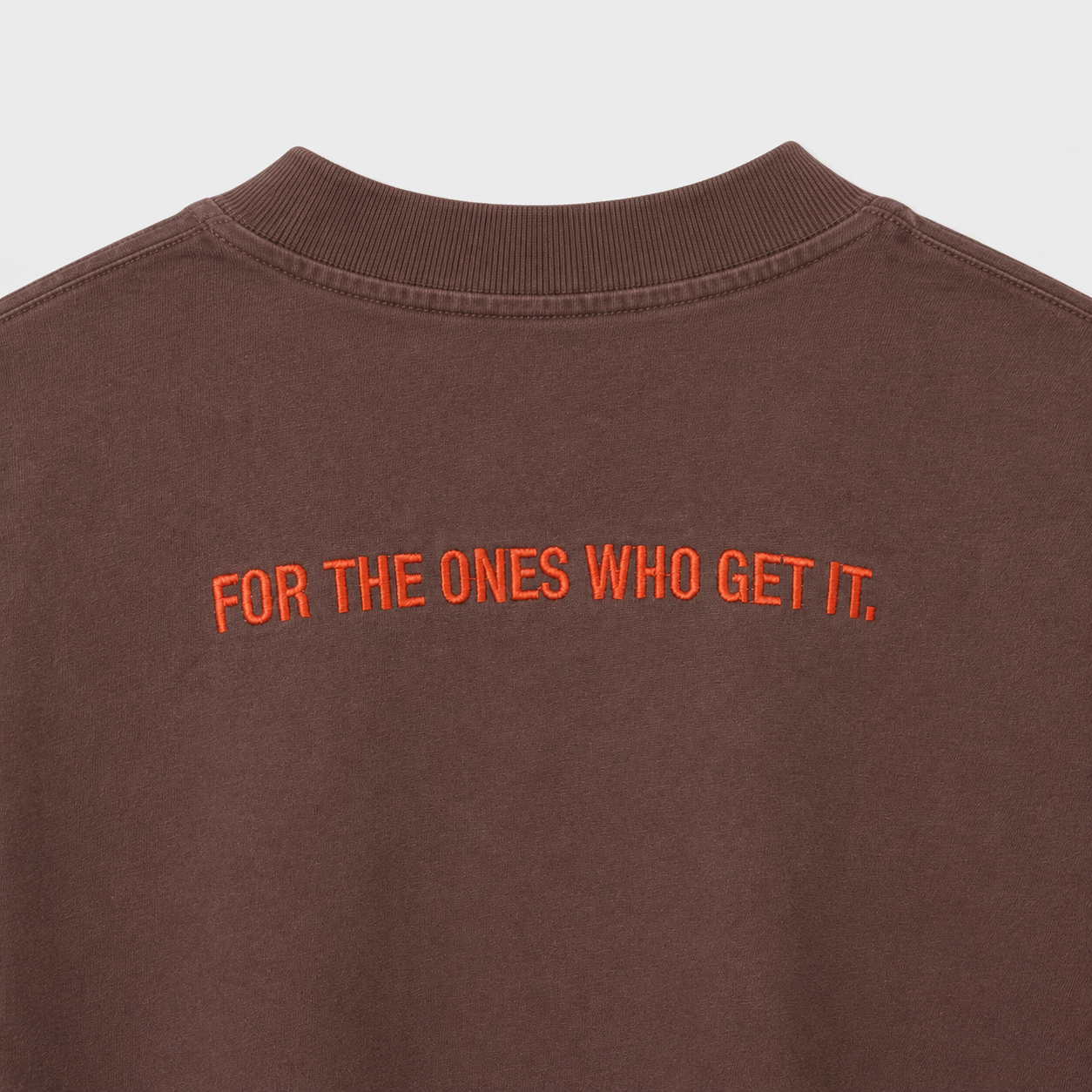 The Vintage Point Washed Maroon Embroidered Tee