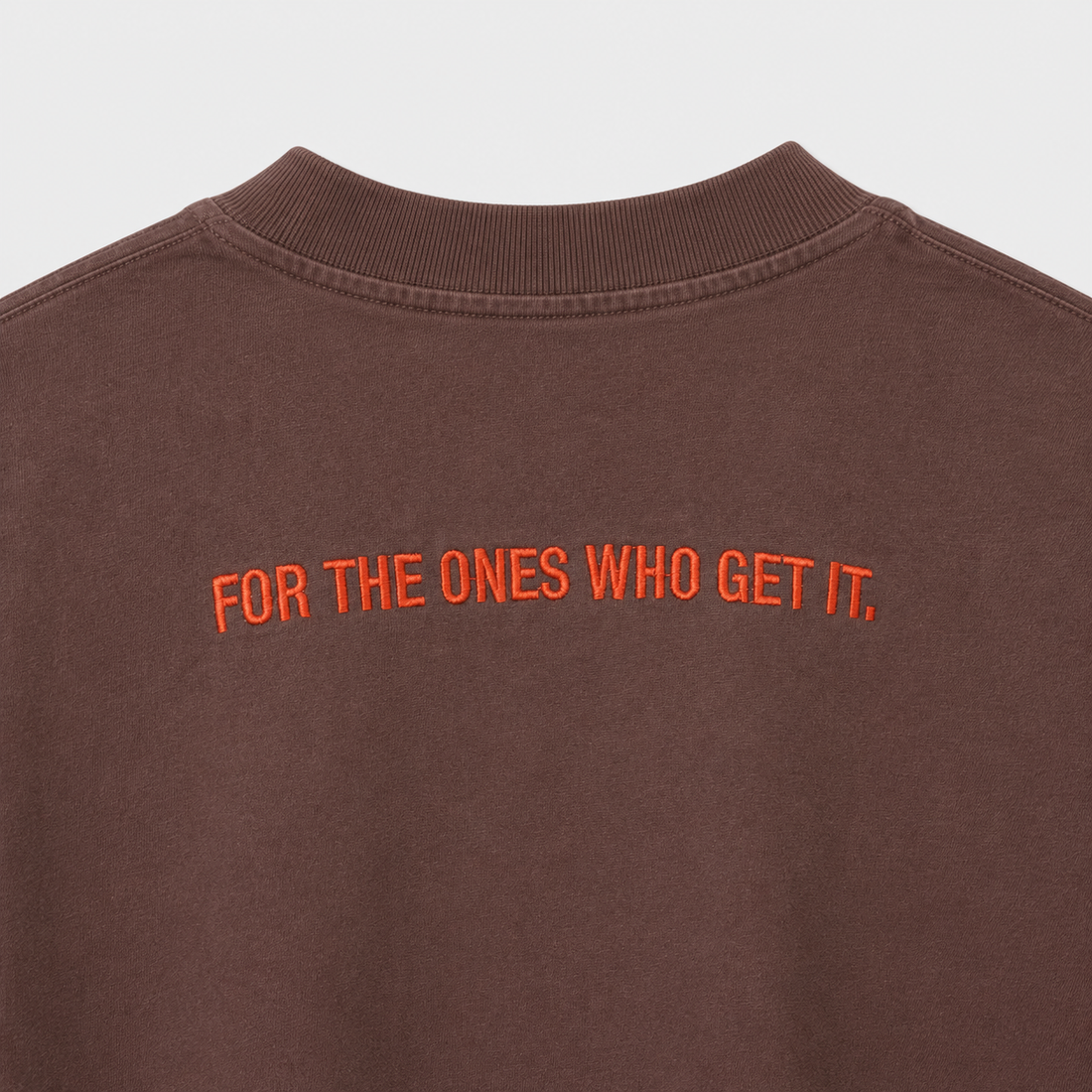 The Vintage Point Washed Maroon Embroidered Tee