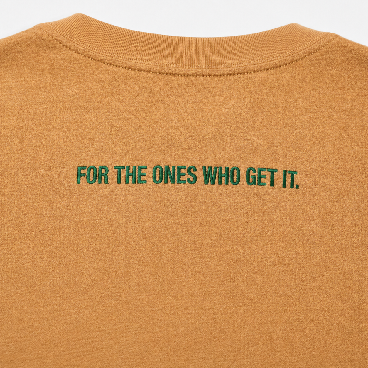 The Vintage Point Washed Butter Yellow Embroidered  Tee