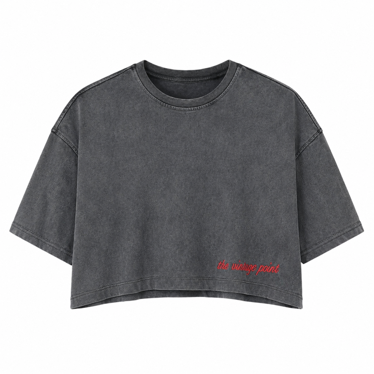 The Vintage Point Essential Crop Heavy Tee