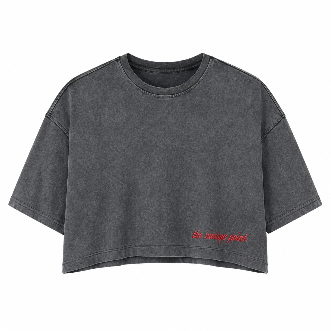 The Vintage Point Essential Crop Heavy Tee