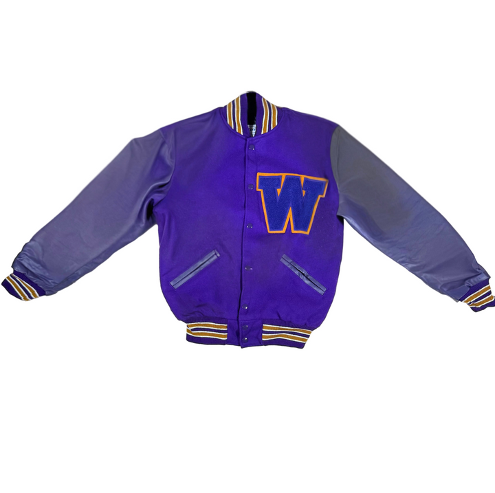 Vintage Purple Leather Jacket