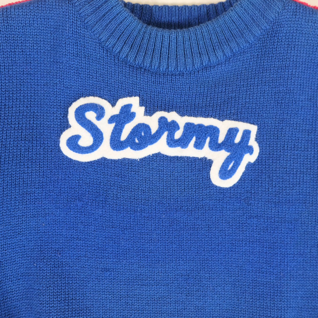 Vintage 60' Varsity Knit Stormy Top