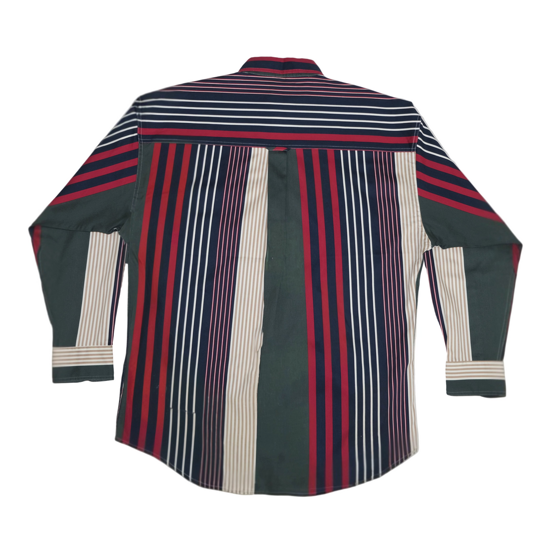 chaps ralph lauren dress shirts Long Sleeve Multi Colored Stripped Striped The Vintage Point
