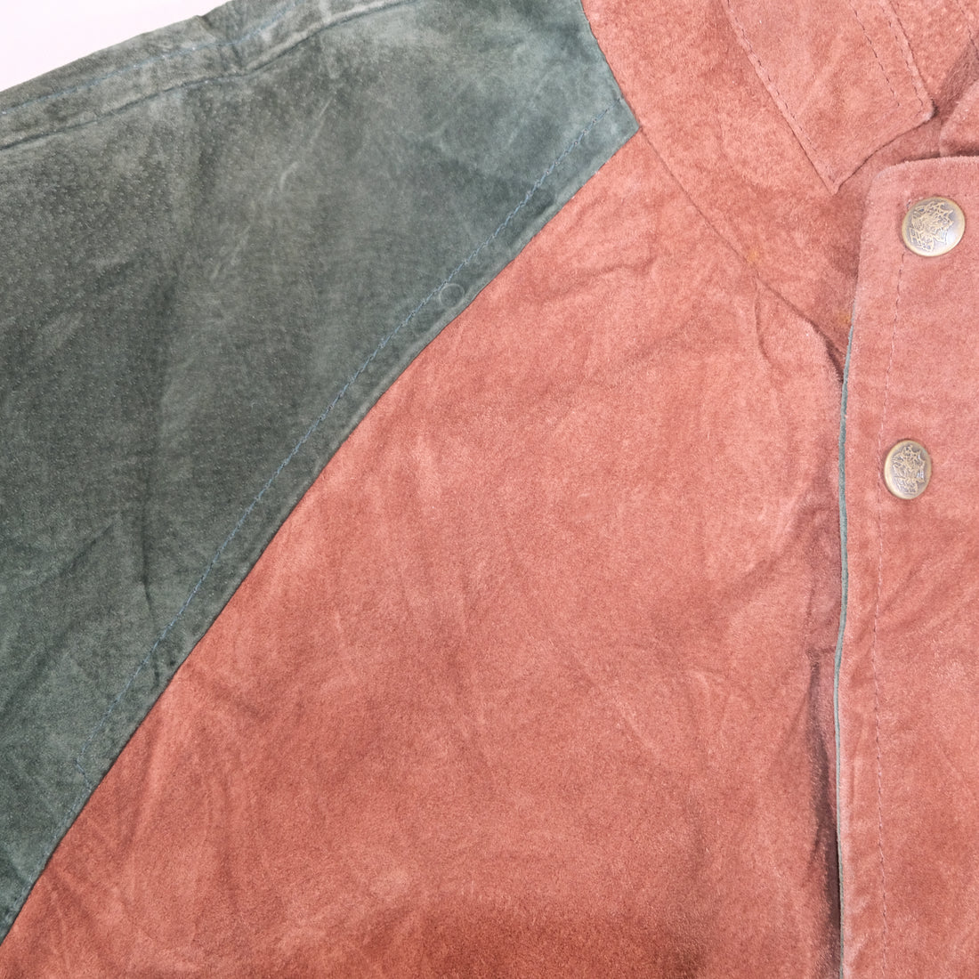 Vintage Suede Bomber Jacket