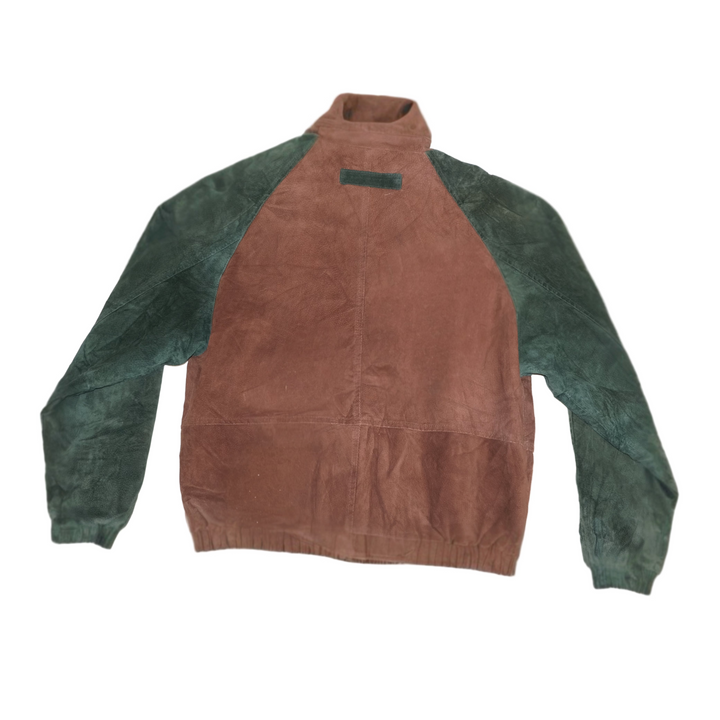 Vintage Suede Bomber Jacket