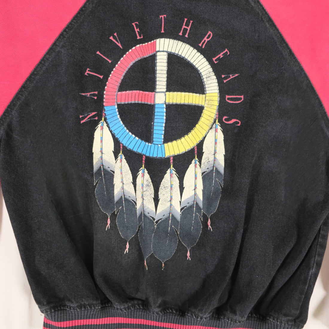 Vintage Black and Pink Varsity Jacket