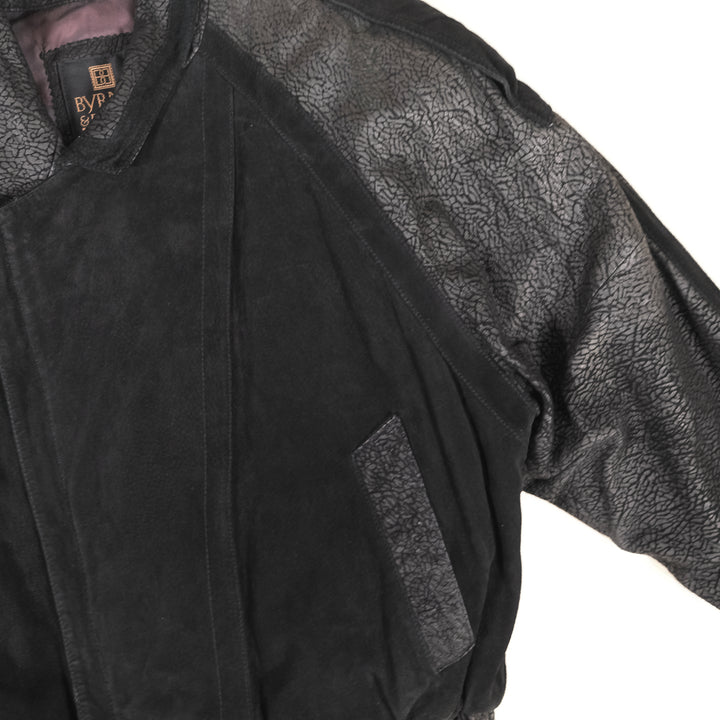 Vintage Leather Bomber Jacket