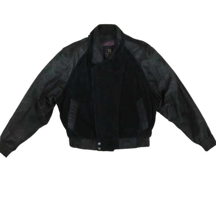 Vintage Leather Bomber Jacket