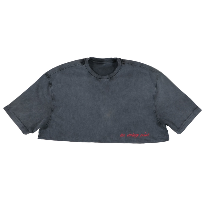 The Vintage Point Essential Crop Heavy Tee