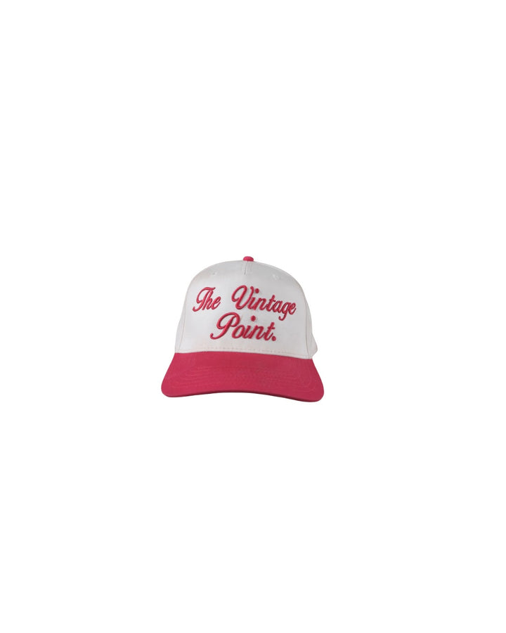 The Vintage Point Essential Cap | Crimson & Cream