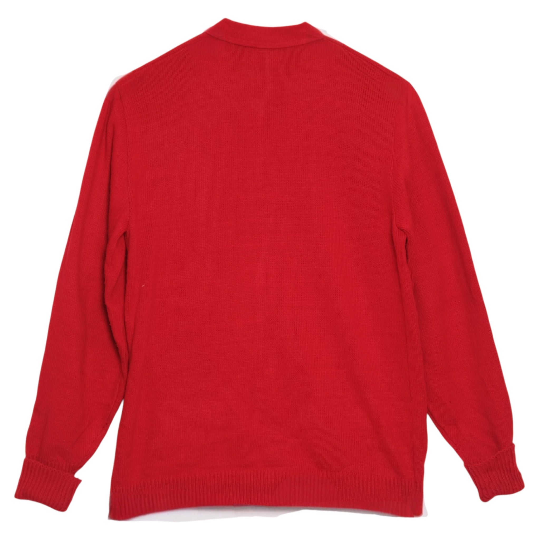 VINTAGE Red Varsity Band Patch Cardigan