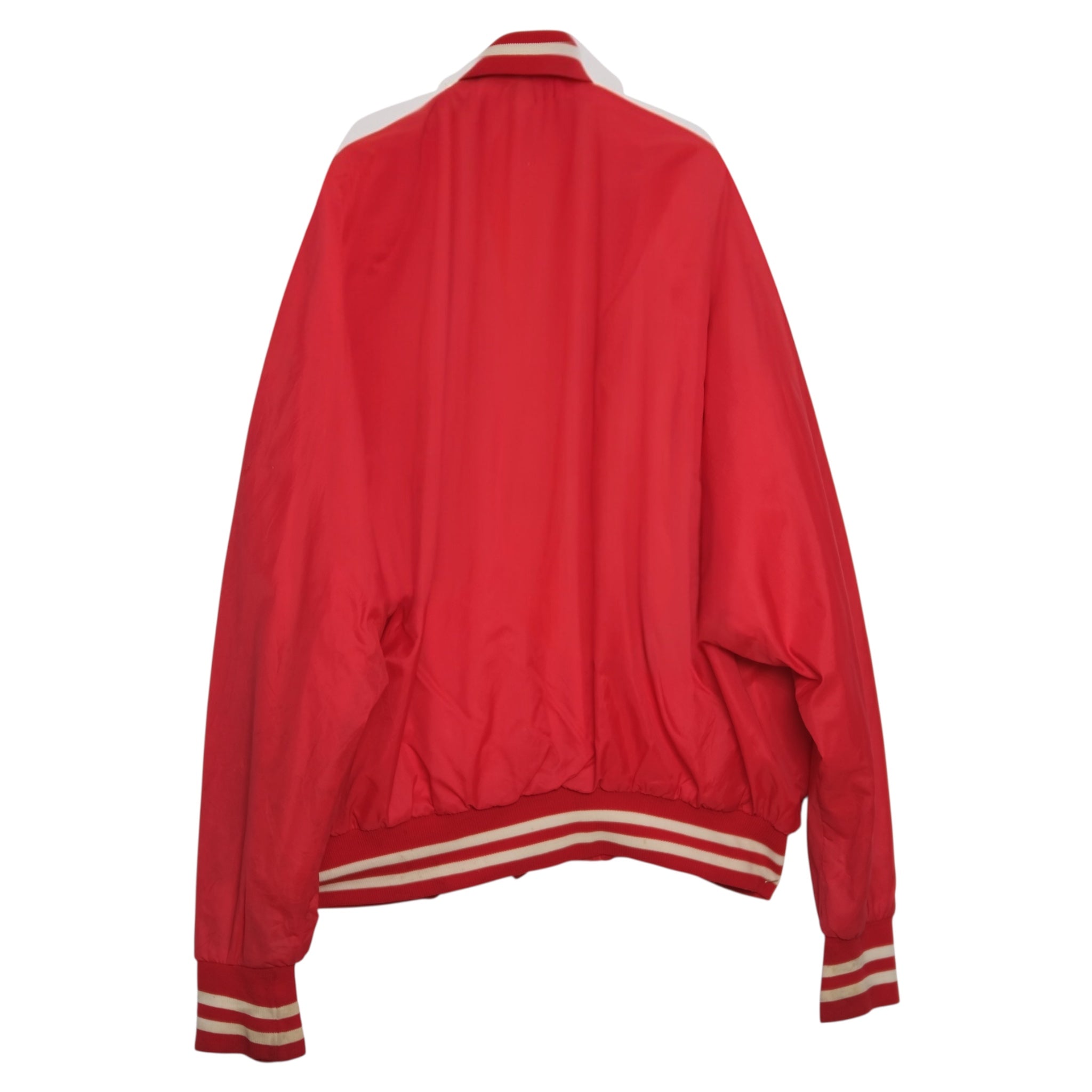 Vintage Don Alleson Quarterbacks Club Red Snap Coach Jacket