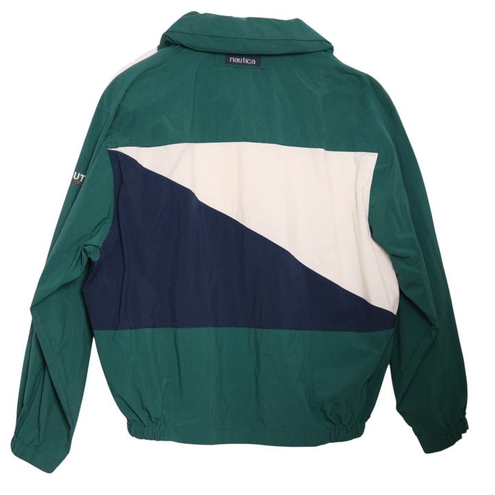 Vintage Nautica Green/Navy/Cream Colorblock Jacket  XL