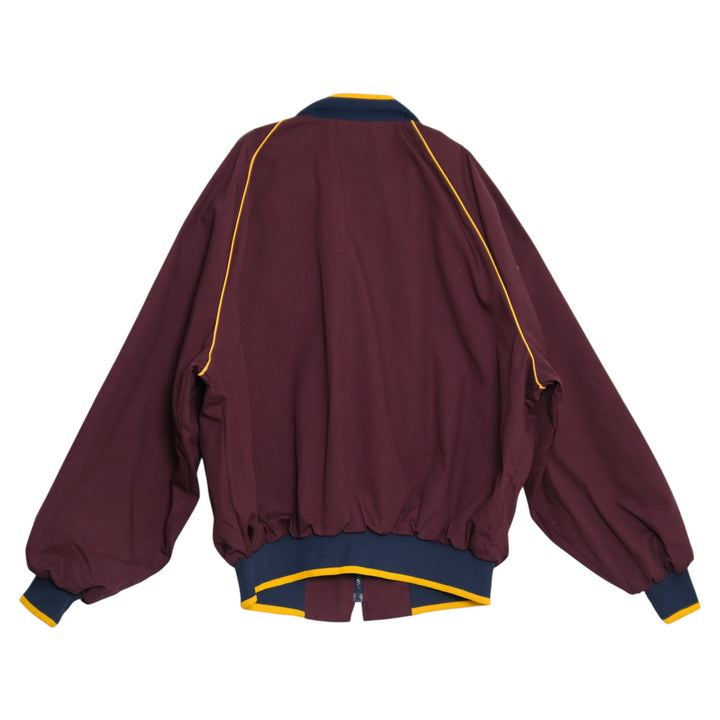 Vintage Maroon & Gold Piped Track Jacket