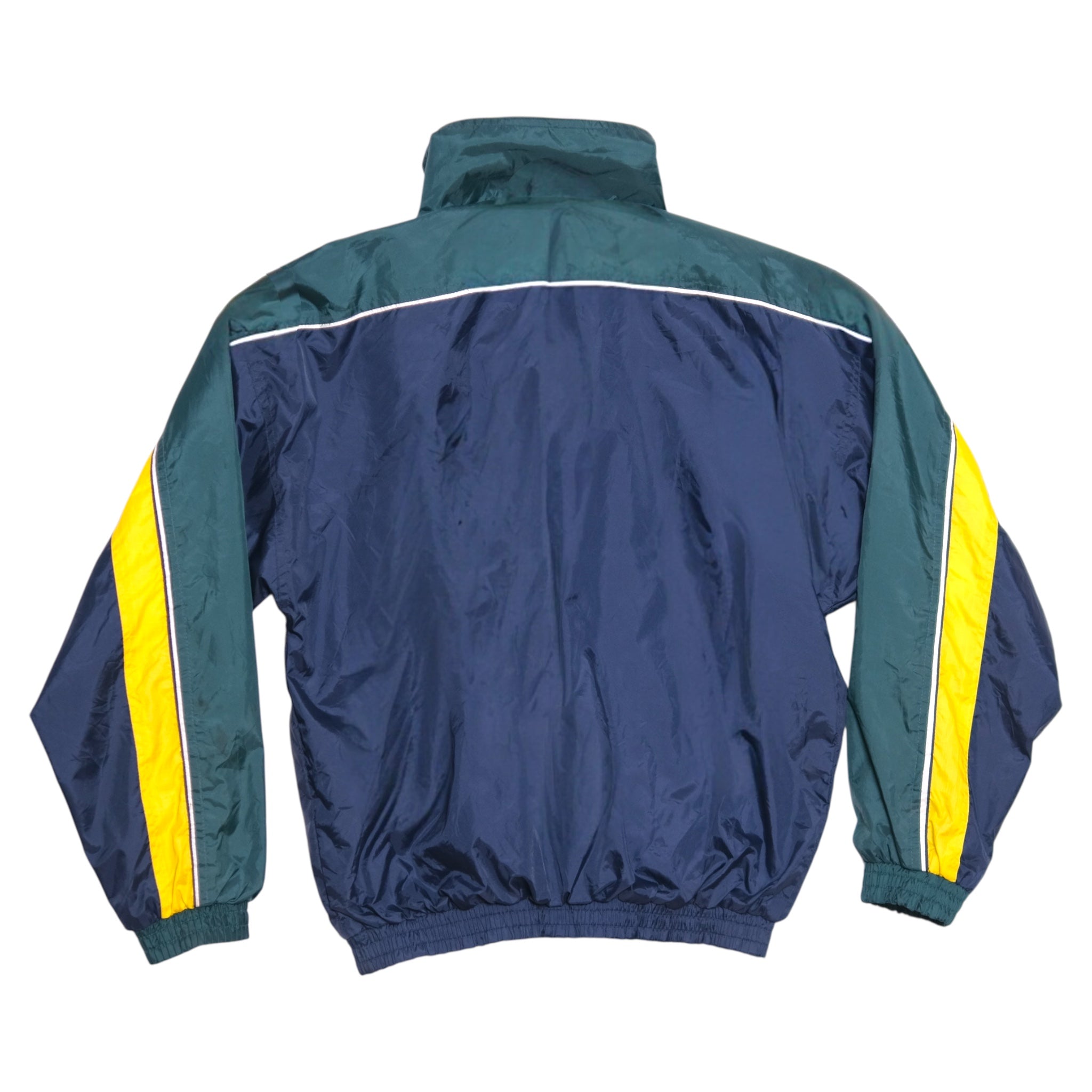 Generra Sport Vintage Colorblock Windbreaker  (Green/Navy/Yellow)