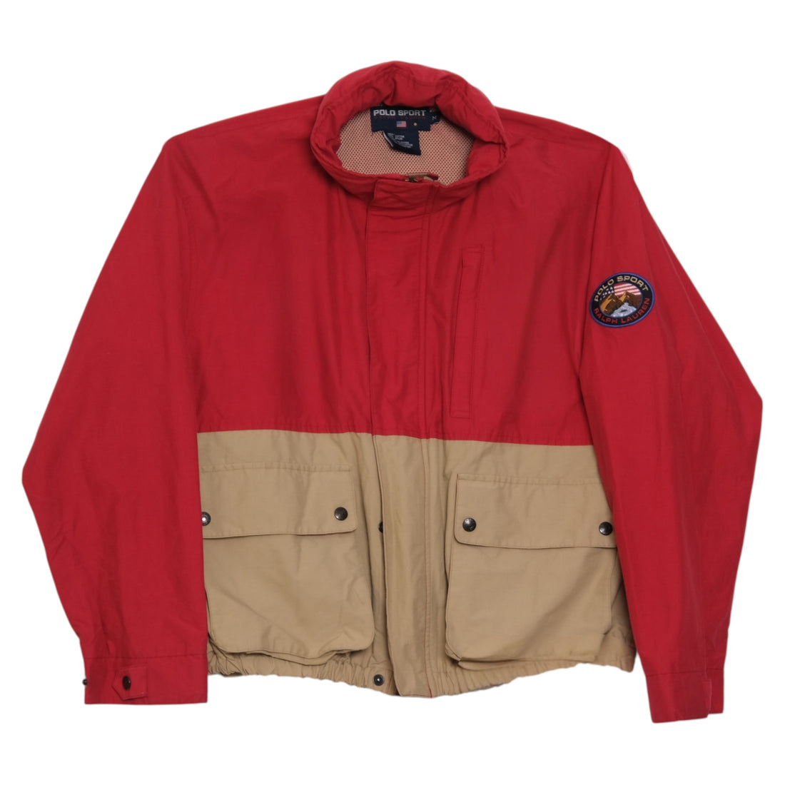 Vintage Polo Sport Ralph Lauren Red/Tan Utility Jacket