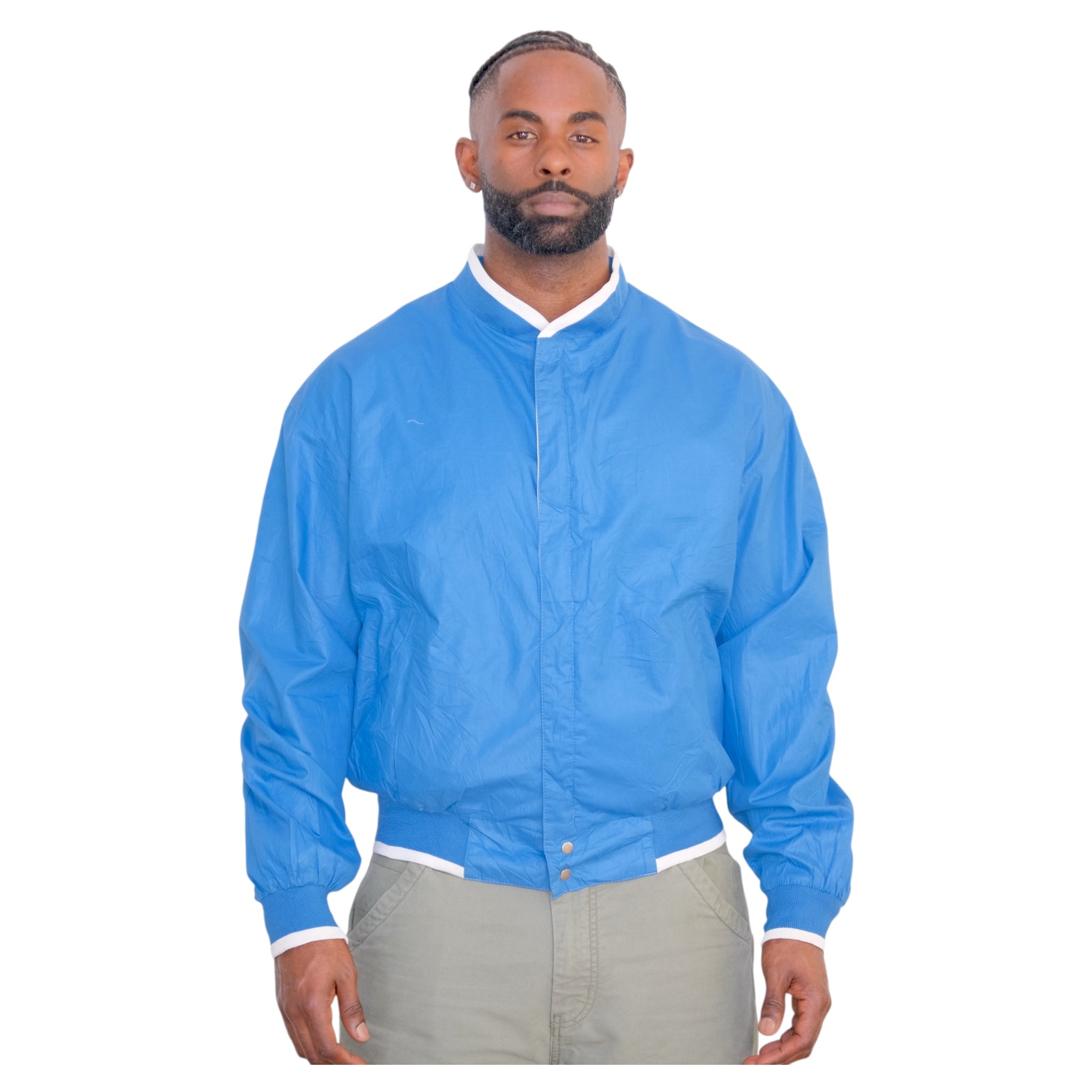 Vintage Members Only Reversible Colorblock Jacket  Blue/White