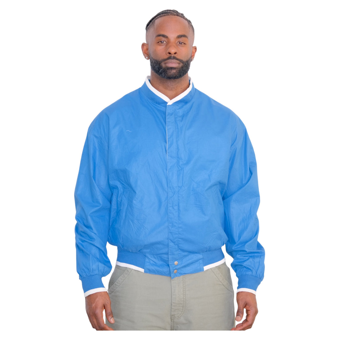 Vintage Members Only Reversible Colorblock Jacket  Blue/White