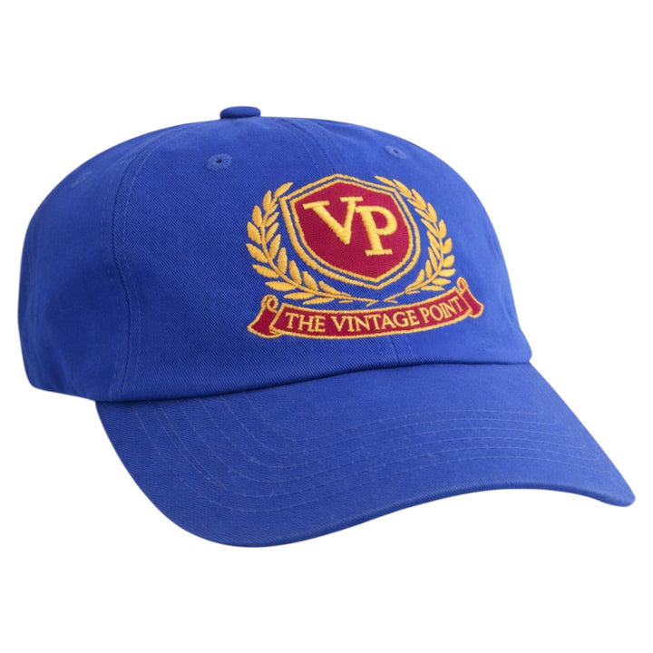 The Vintage Point Crest Dad Hat Royal Blue
