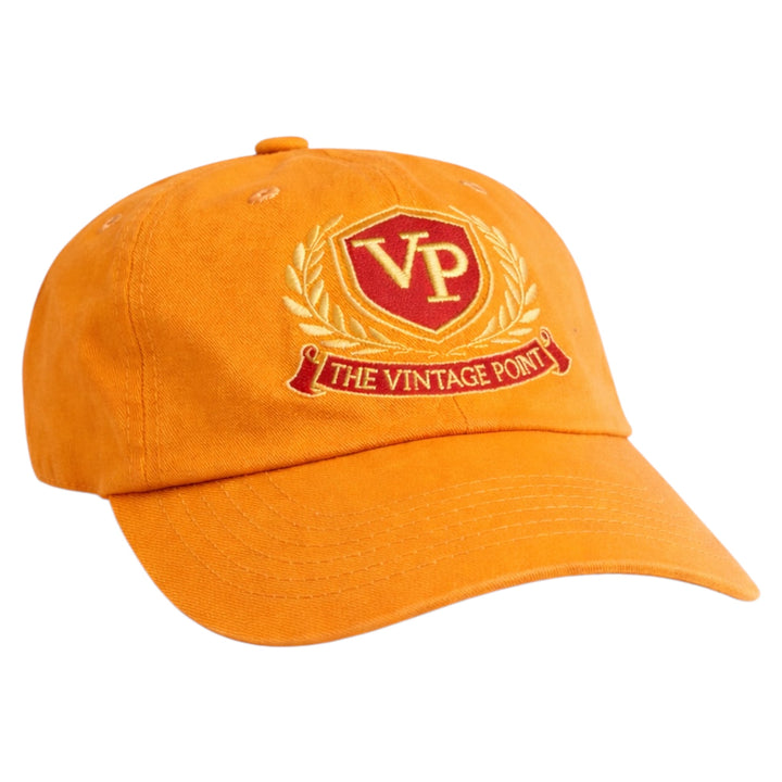 The Vintage Point Crest Dad Hat Mustard