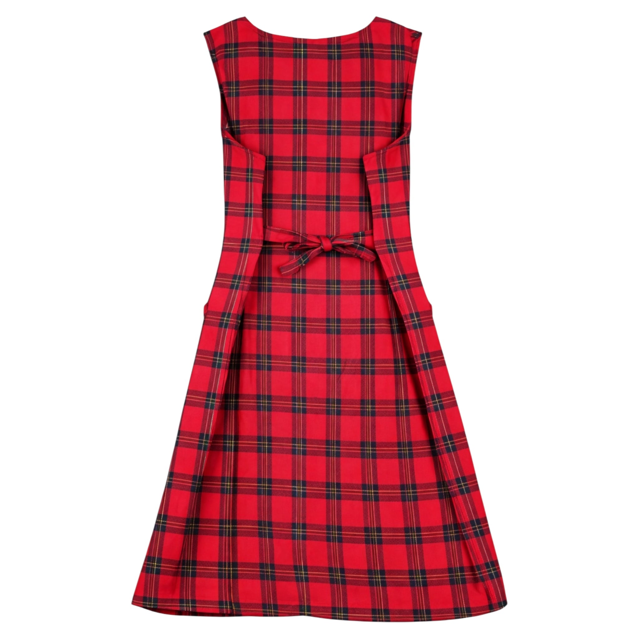 Vintage Red Tartan Button Front Dress