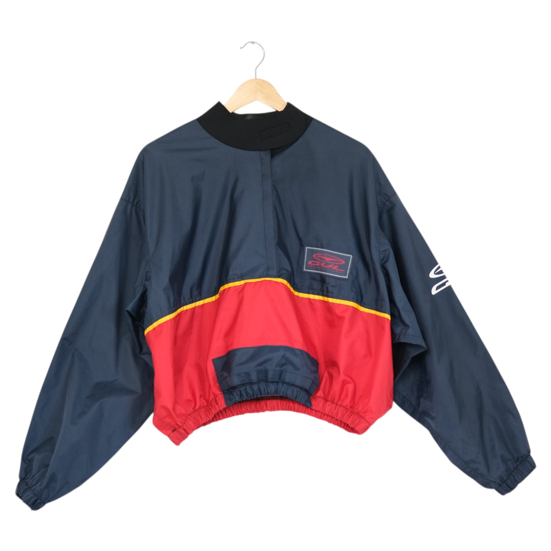 Vintage Midnight + Crimson Lightweight Crop Jacket