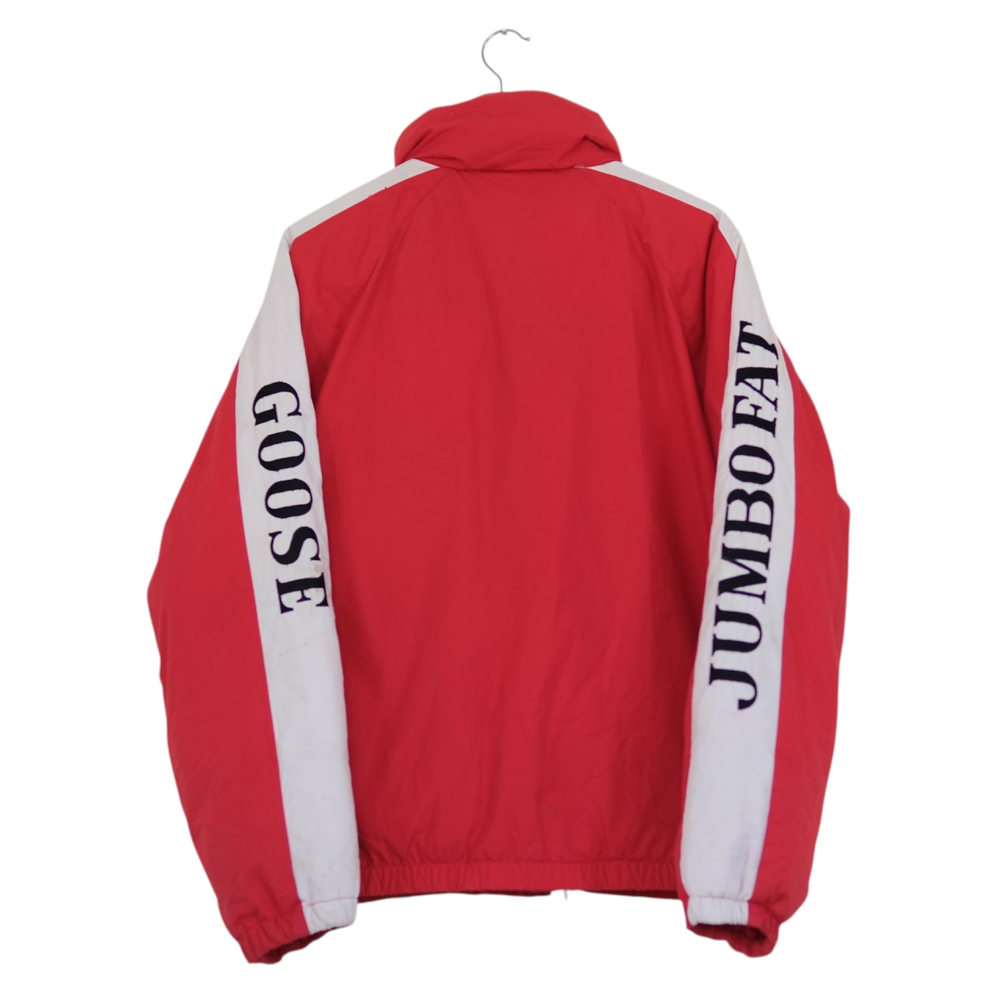 Vintage Cherry Red + Ice White PEKO Jumbo Fat Goose Puffer Jacket