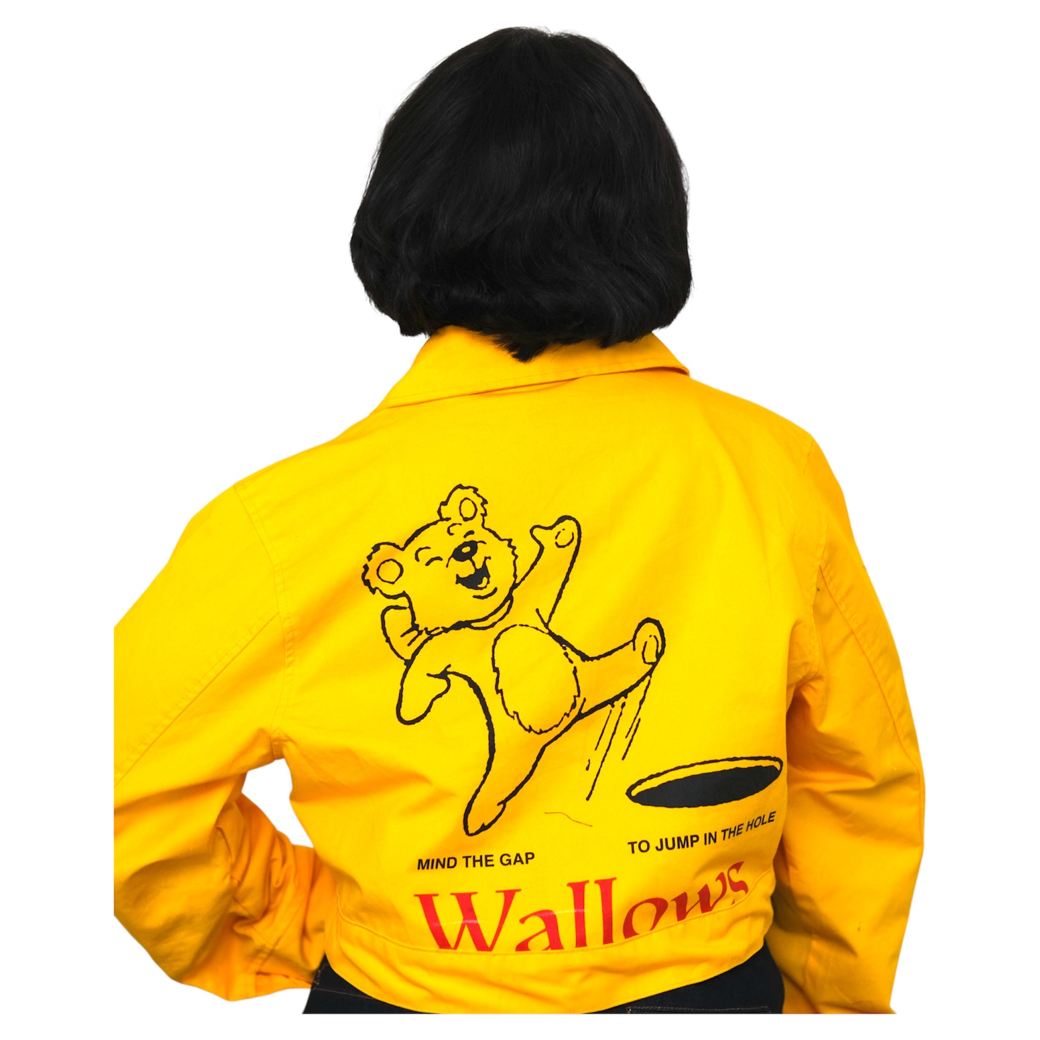 Vintage Marigold Wallows Cropped Upcycled Work Jacket