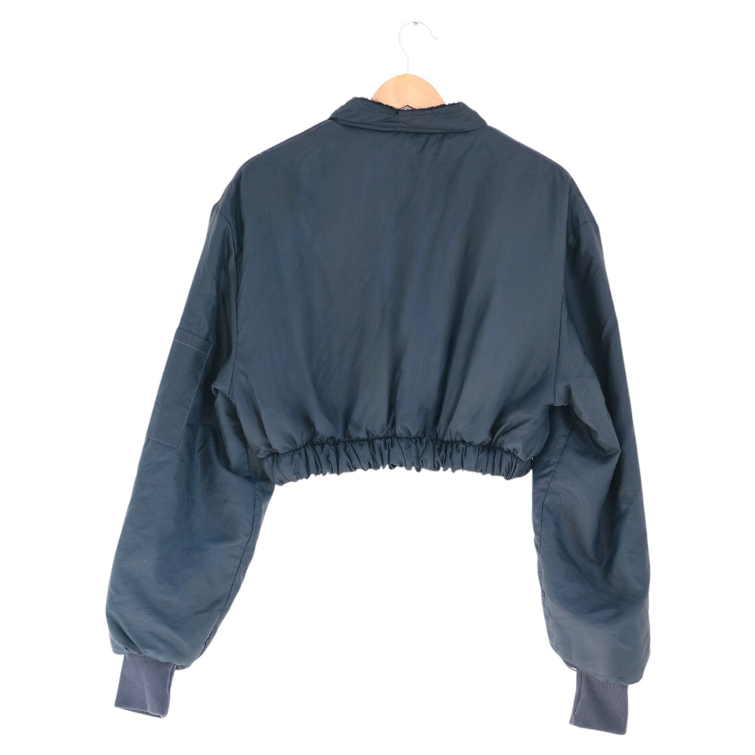 Vintage Midnight + Ivory + Crimson Grizzly Cropped Lined Jacket