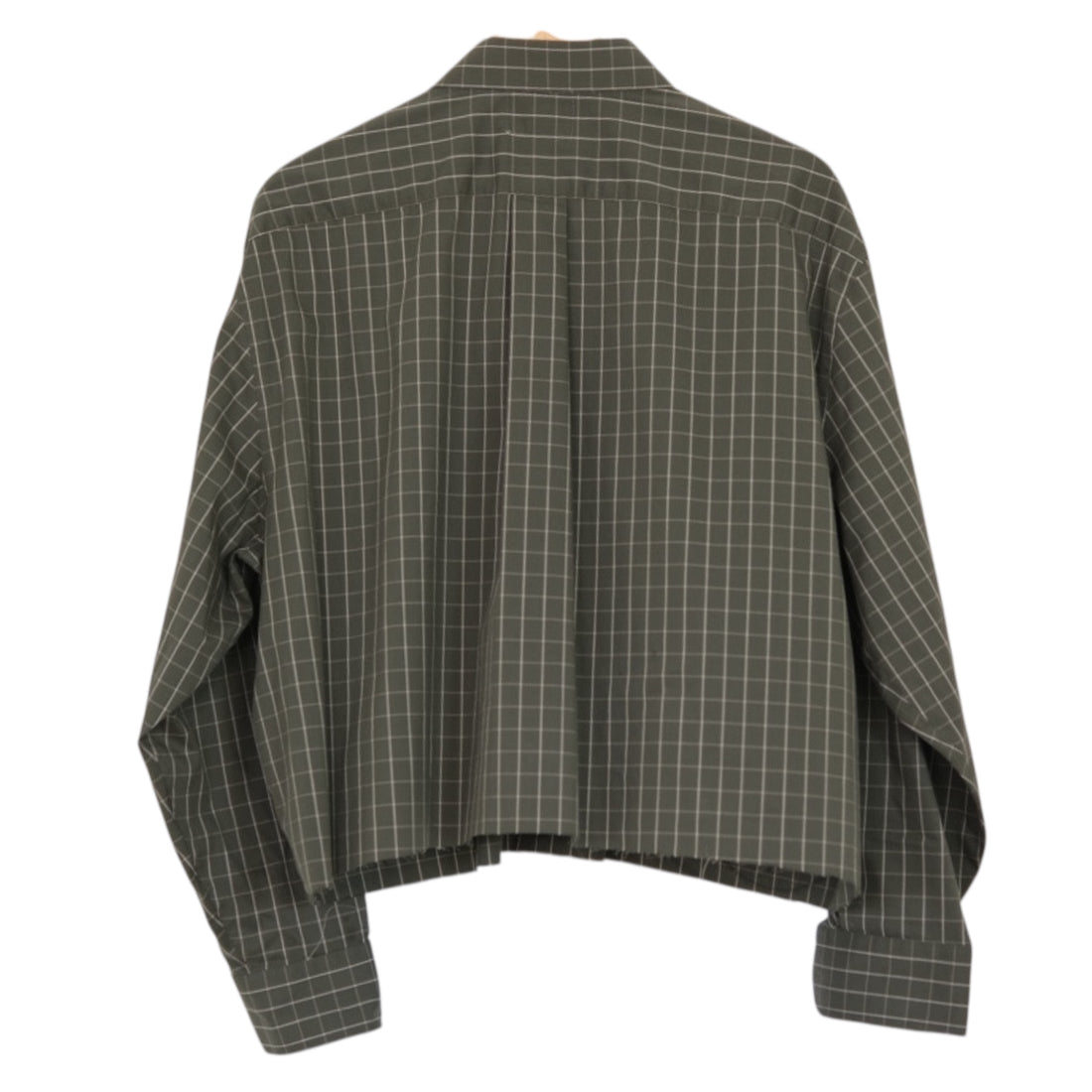 Reworked Vintage Olive Grid Space Patch Shirt | One of One