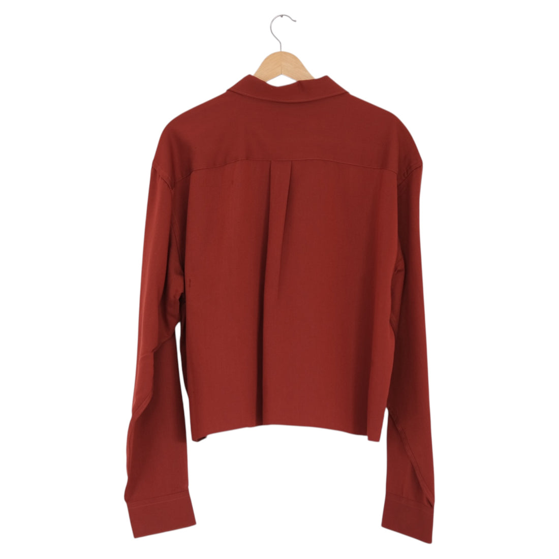 Reworked Rust Button-Front Shirt | Large