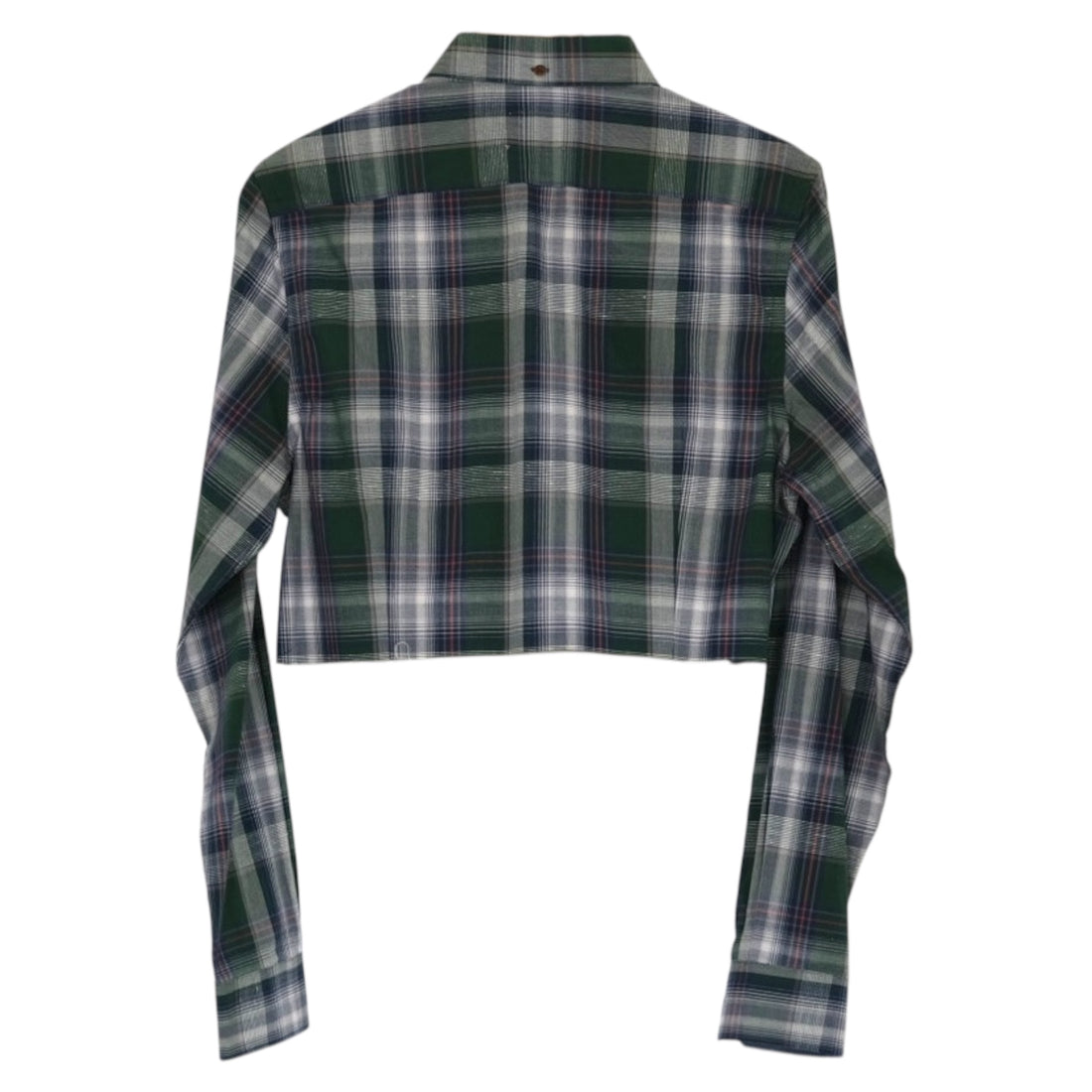 Reworked Vintage Green Plaid Space Patch Shirt | One of One